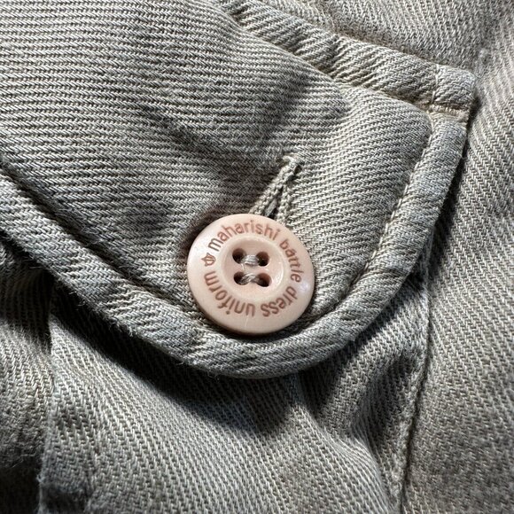 Maharishi Pants Mens Large (34W) Beige Hemp Military Streetwear Utility Pockets - Picture 6 of 13